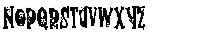 ZP Flowering Condensed Font UPPERCASE
