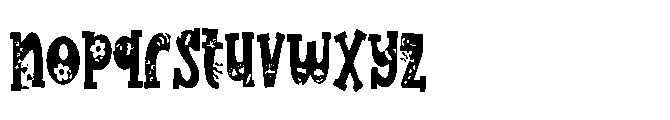 ZP Flowering Condensed Font LOWERCASE