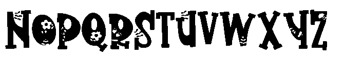 ZP Flowering Expanded Font UPPERCASE