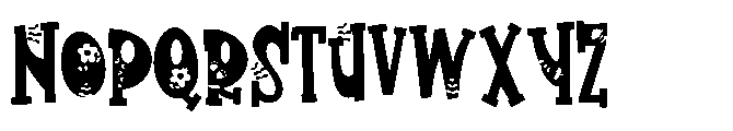 ZP Flowering Regular Font UPPERCASE