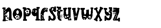 ZP Flowering Regular Font LOWERCASE