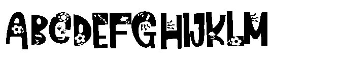 ZP Flowering Sans Expanded Font UPPERCASE