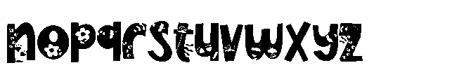 ZP Flowering Sans Expanded Font LOWERCASE