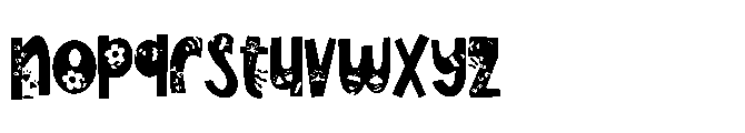 ZP Flowering Sans Font LOWERCASE
