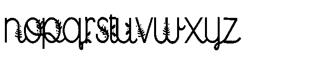 ZP Fluorine Green Script Condensed Font LOWERCASE