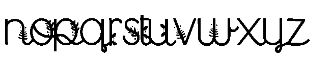 ZP Fluorine Green Script Font LOWERCASE