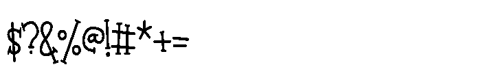 ZP Gidbergarden Too Condensed Font OTHER CHARS