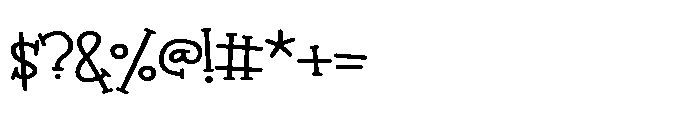 ZP Gidbergarden Too Expanded Font OTHER CHARS