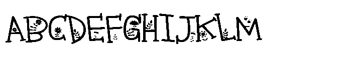 ZP Gidbergarden Too Expanded Font UPPERCASE
