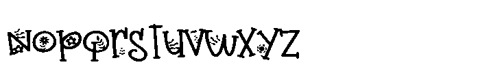 ZP Gidbergarden Too Expanded Font LOWERCASE