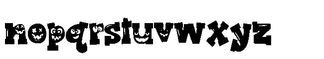 ZP Goblin Grins Condensed Font LOWERCASE