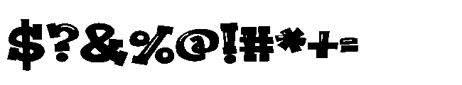 ZP Goblin Grins Expanded Font OTHER CHARS