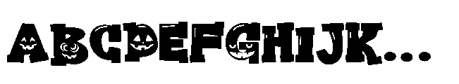 ZP Goblin Grins Expanded Font UPPERCASE