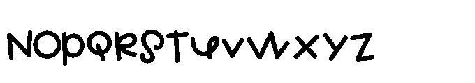 ZP Goblin Grins Print Bold Font LOWERCASE