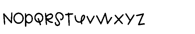 ZP Goblin Grins Print Condensed Font LOWERCASE