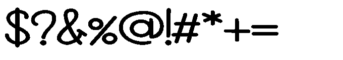 ZP Goblin Grins Print Expanded Bold Font OTHER CHARS
