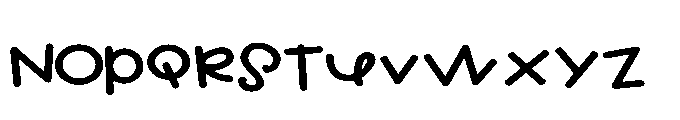 ZP Goblin Grins Print Expanded Bold Font LOWERCASE