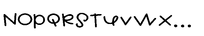 ZP Goblin Grins Print Expanded Font LOWERCASE