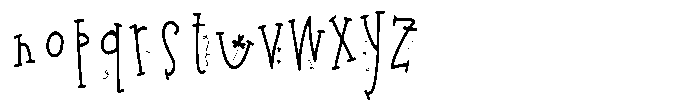 ZP Kiss Me Im Irish Serif Condensed Font LOWERCASE