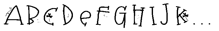 ZP Kiss Me Im Irish Serif Expanded Font UPPERCASE