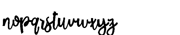 ZP Little Elf Script Condensed Font LOWERCASE