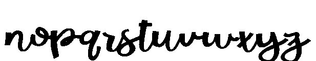 ZP Little Elf Script Expanded Font LOWERCASE