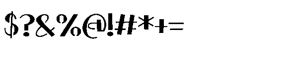 ZP Love of my Life Stencil Expanded Font OTHER CHARS