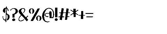 ZP Love of my Life Stencil Font OTHER CHARS