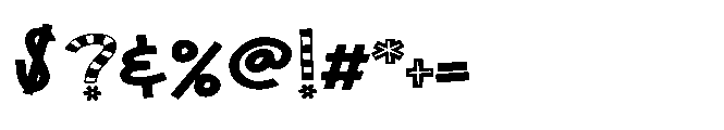 ZP Mister Garden Expanded Font OTHER CHARS