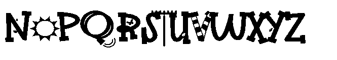 ZP Mister Garden More Expanded Font UPPERCASE