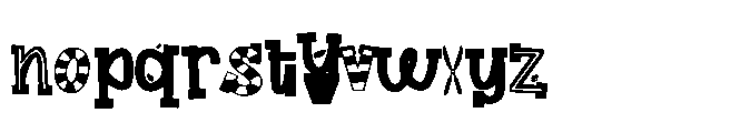 ZP Mister Garden More Expanded Font LOWERCASE
