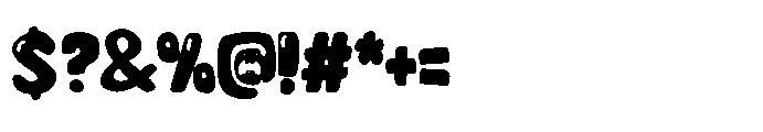 ZP Monster Mouth Expanded Font OTHER CHARS