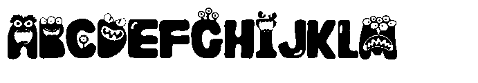 ZP Monster Mouth Expanded Font UPPERCASE
