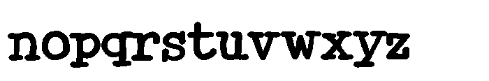 ZP Monster Mouth Type Bold Font LOWERCASE