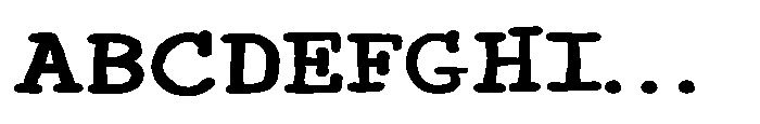 ZP Monster Mouth Type Expanded Bold Font UPPERCASE