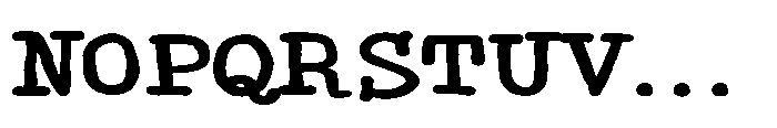 ZP Monster Mouth Type Expanded Bold Font UPPERCASE