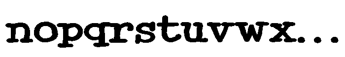 ZP Monster Mouth Type Expanded Bold Font LOWERCASE