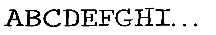 ZP Monster Mouth Type Expanded Light Font UPPERCASE