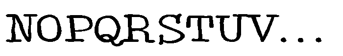 ZP Monster Mouth Type Expanded Light Font UPPERCASE