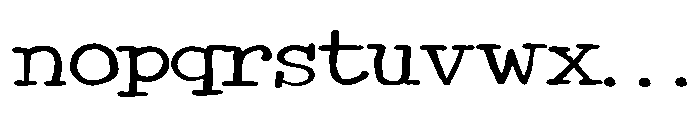 ZP Monster Mouth Type Expanded Light Font LOWERCASE
