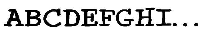 ZP Monster Mouth Type Expanded Font UPPERCASE