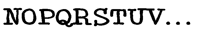 ZP Monster Mouth Type Expanded Font UPPERCASE