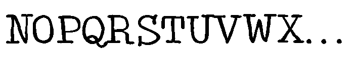 ZP Monster Mouth Type Light Font UPPERCASE