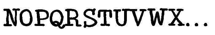 ZP Monster Mouth Type Font UPPERCASE
