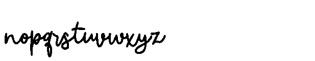 ZP Moonflower Bold Font LOWERCASE