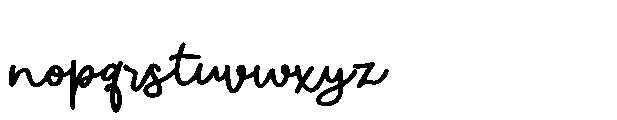 ZP Moonflower Expanded Bold Font LOWERCASE