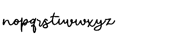 ZP Moonflower Expanded Demi Bold Font LOWERCASE