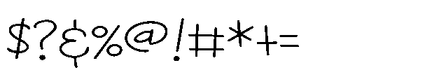 ZP Moonflower Expanded Font OTHER CHARS