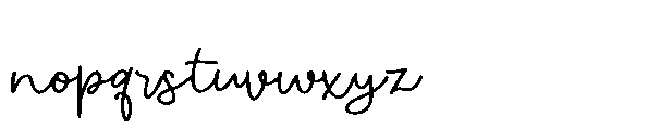 ZP Moonflower Expanded Font LOWERCASE
