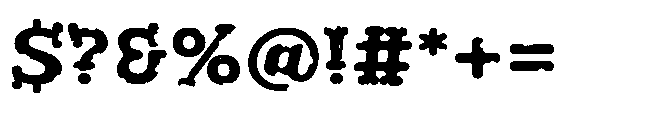 ZP Moth Morbidity Expanded Font OTHER CHARS